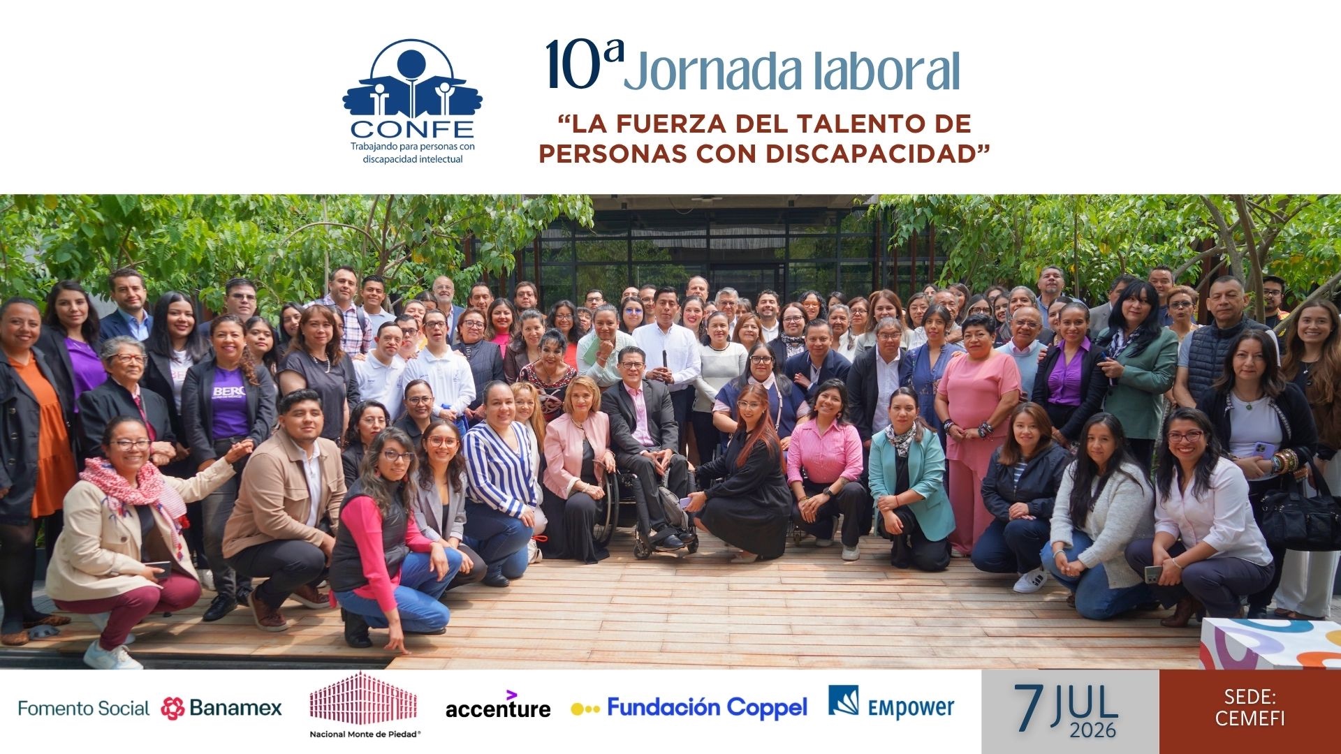 10ª Jornada laboral — La fuerza del talento de personas con discapacidad. 7 de julio de 2026, CEMEFI