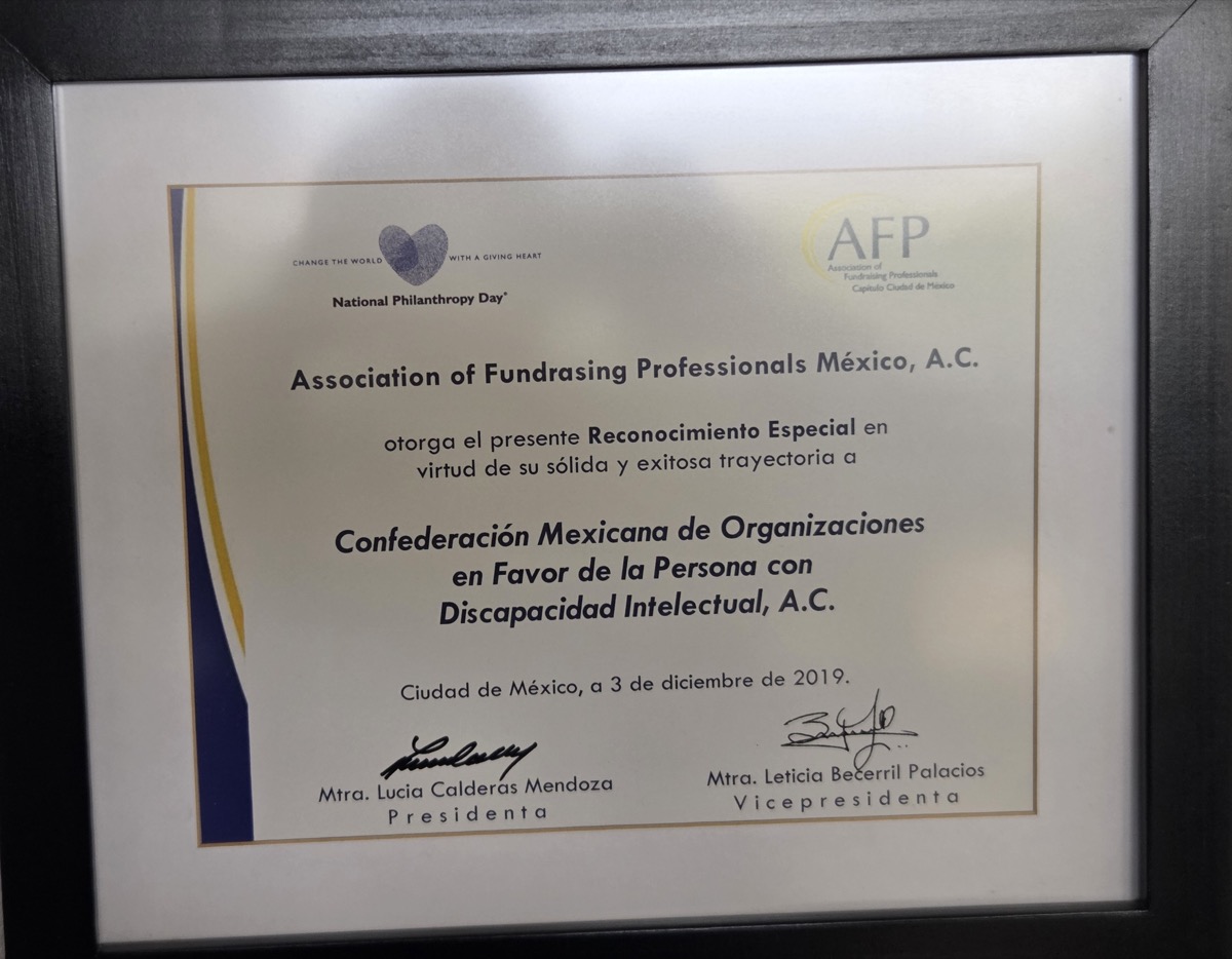 Premio a la inclusión CONFE